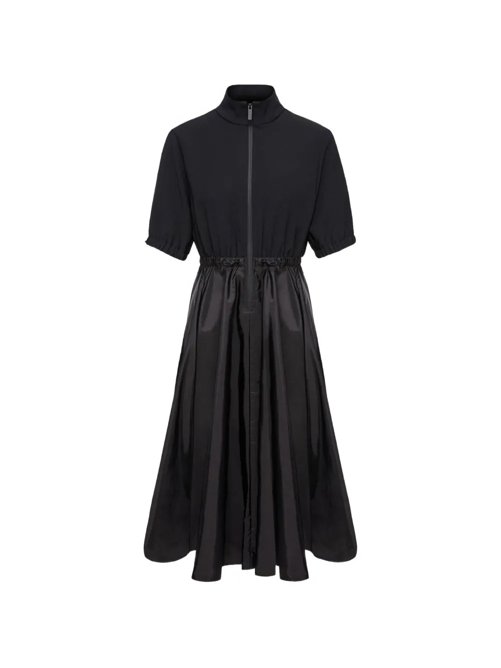 Moncler Midi-jurk met logopatch Zwart