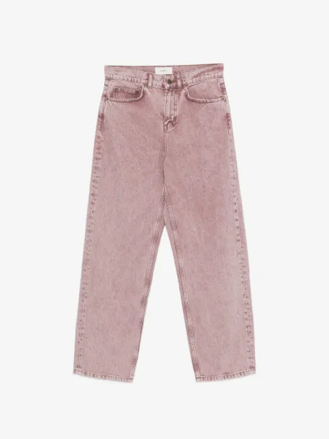 Les Deux Roi denim jeans met wassingen en wijde pijpen