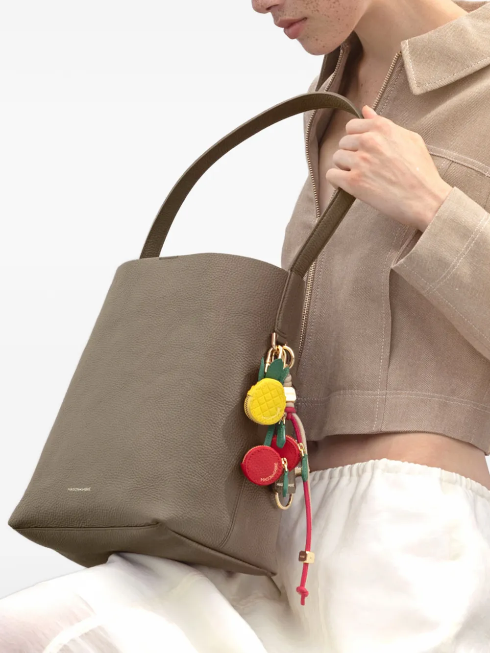 MAISON de SABRÉ The Bucket Soft shopper Groen