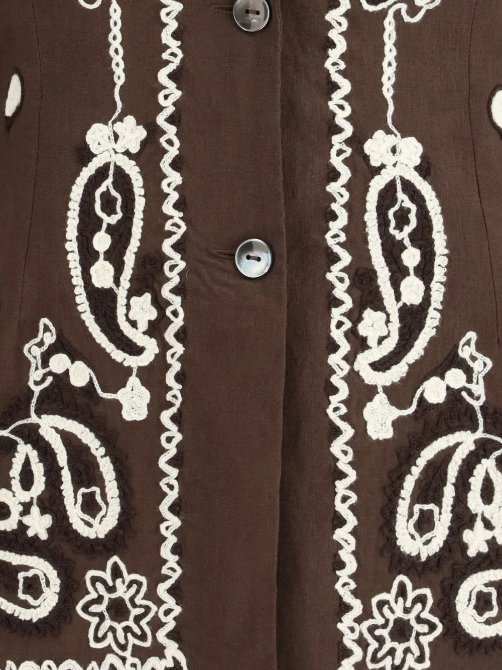  P.a.r.o.s.h. Paisley-embellished Jacket - Brown 