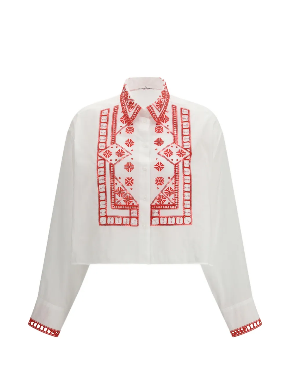 Ermanno Scervino Manjaro embroidered shirt - Bianco