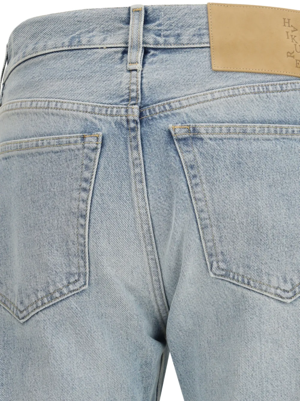  Haikure Logo-patch Straight-leg Jeans - Blue 