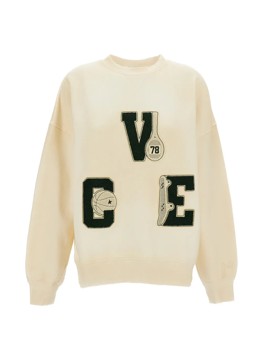 Golden Goose patch-appliqués sweater - Toni neutri