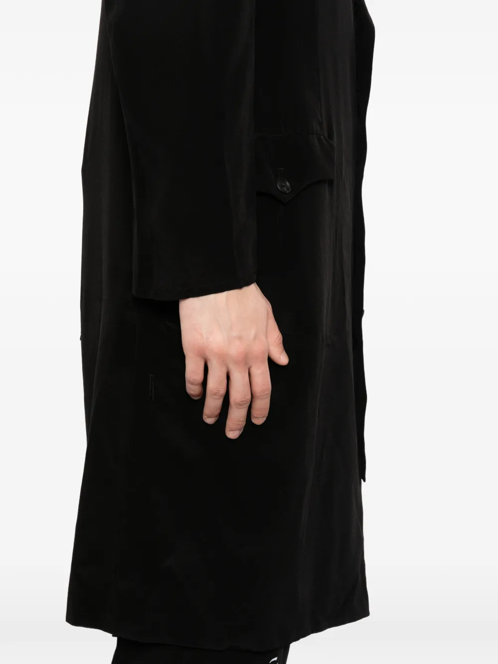 Yohji Yamamoto Jas met asymmetrische afwerking Zwart