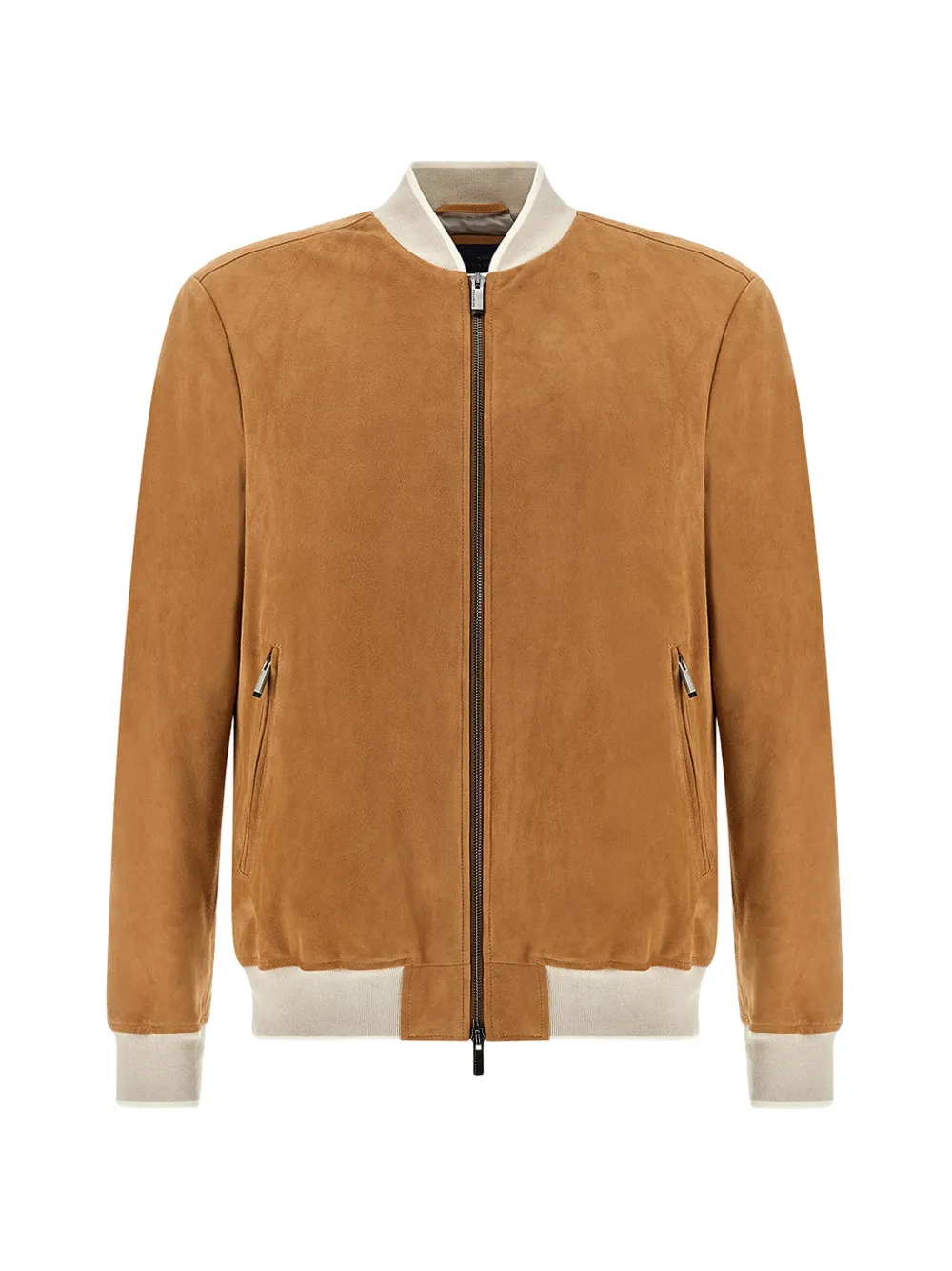 Paul & Shark aqualeather suede bomber jacket - Marrone