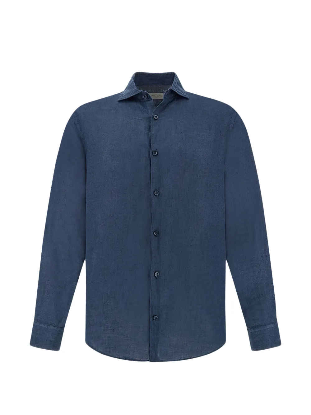 Paul & Shark garment-dyed linen shirt - Blu