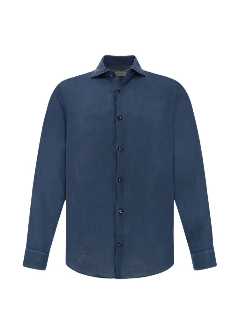 Paul & Shark garment-dyed linen shirt