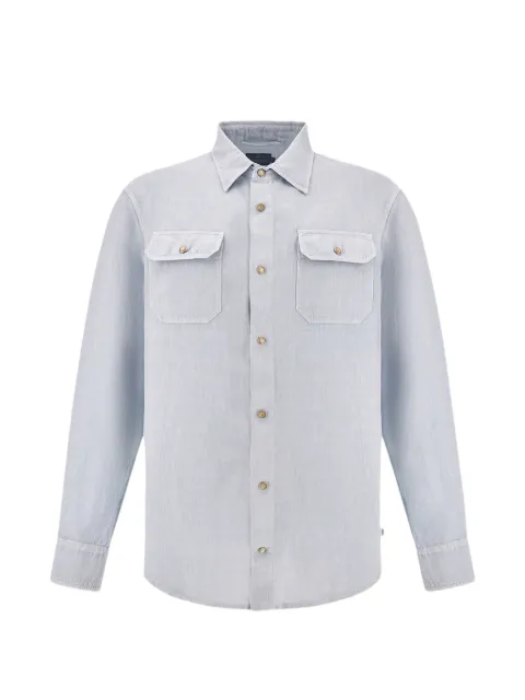 Paul & Shark garment dyed linen overshirt