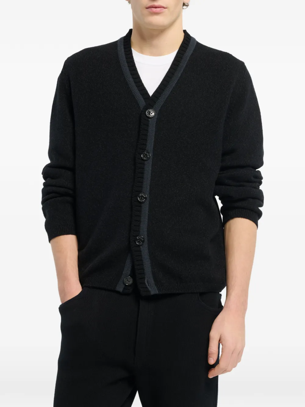 Barrie Kasjmier vest Zwart