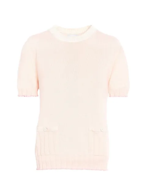 Barrie ribbed detailing top