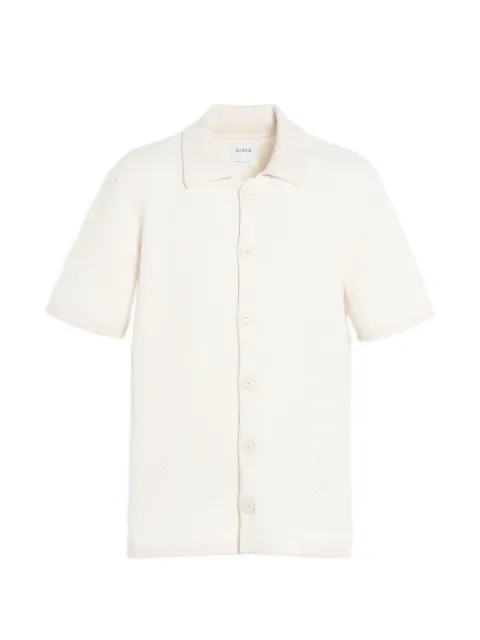 Barrie button lightweight polo shirt