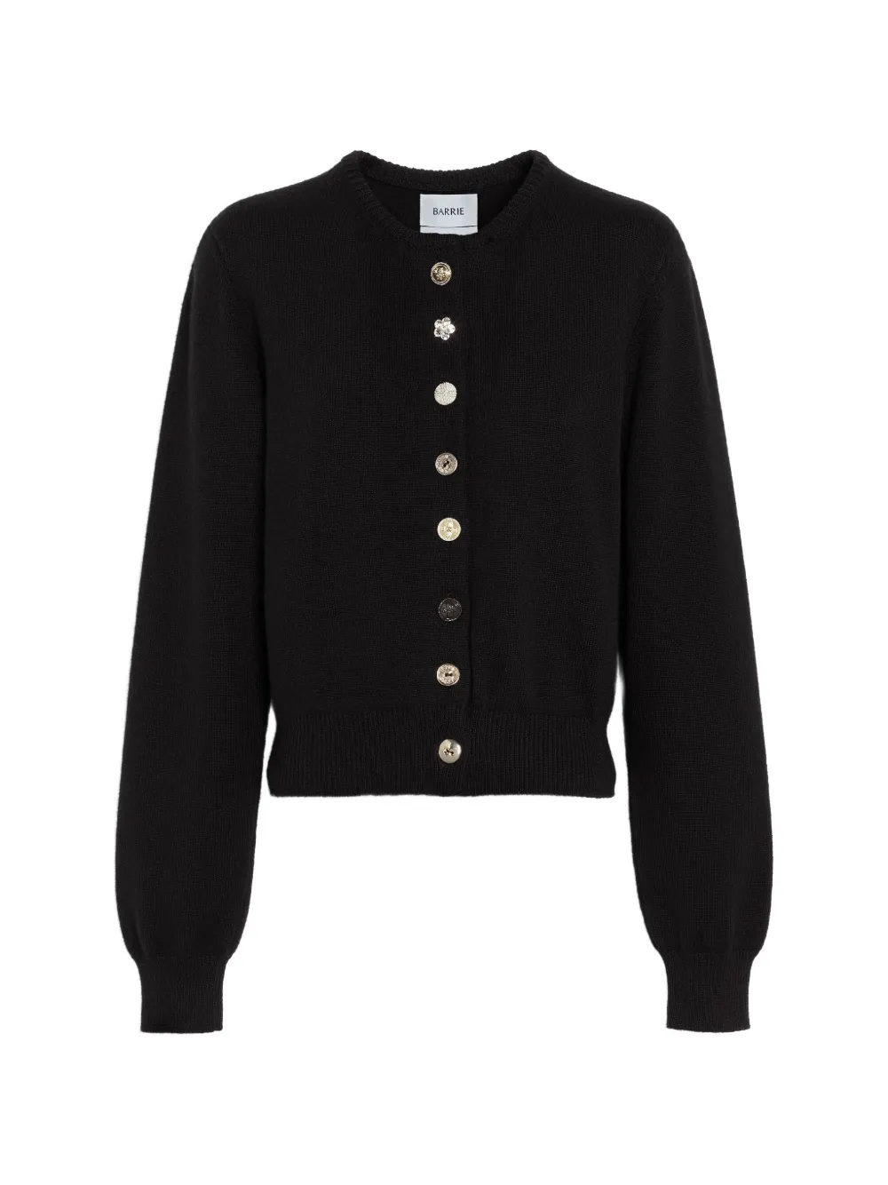Barrie Cardigan con bottoni gioiello - Nero
