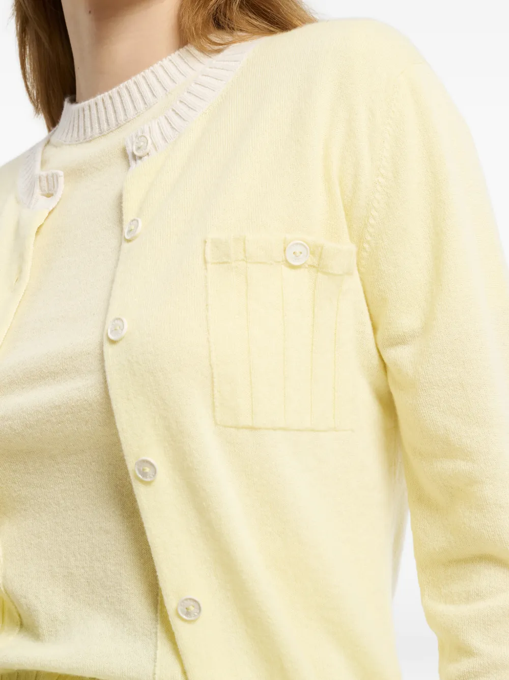 Barrie Geribbeld vest Geel