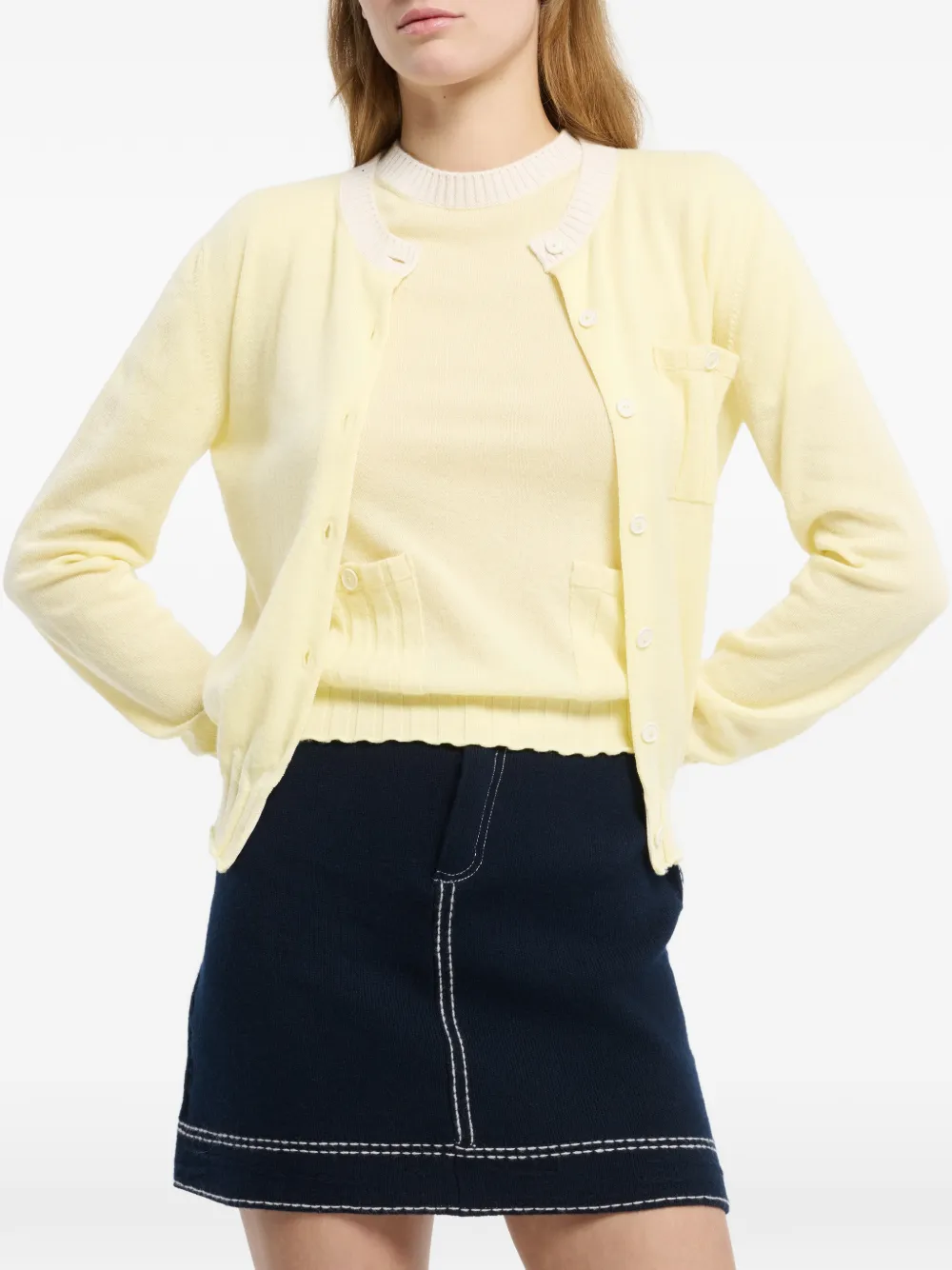 Barrie Geribbeld vest Geel