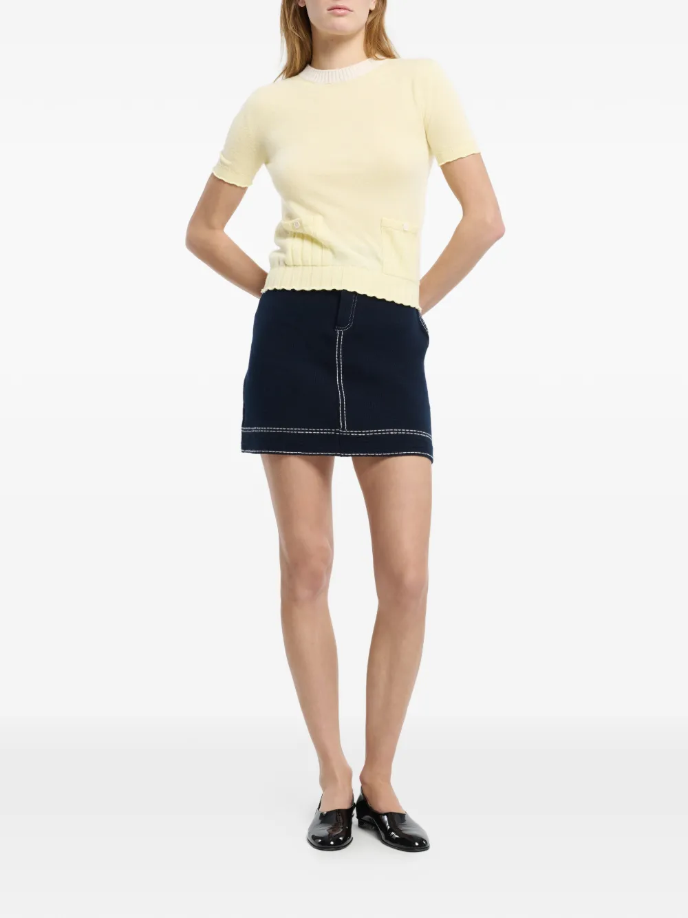 Ribbed Detail Top 