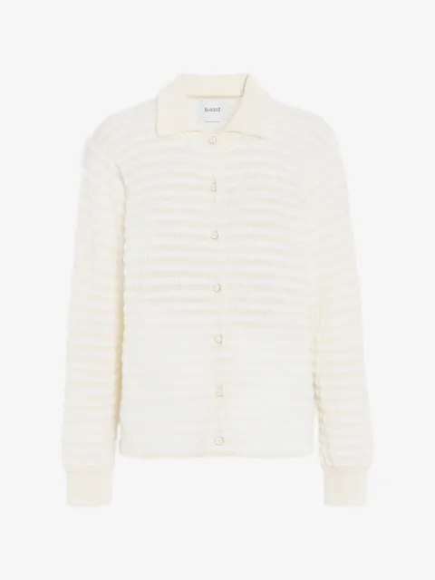 Barrie shirt in embossed knit