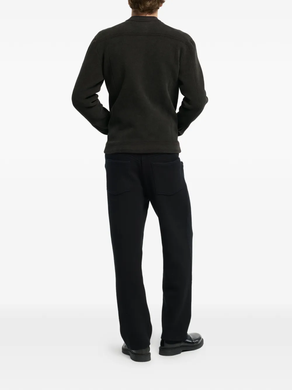 Suede Effect Zip Jacket