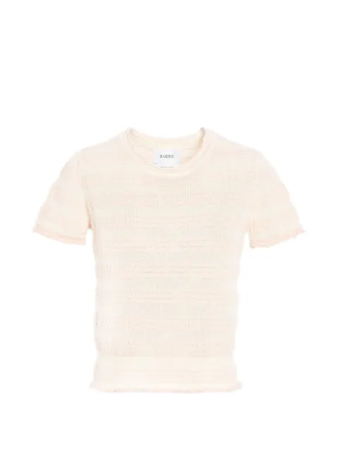 Barrie ストライプ ニットトップ