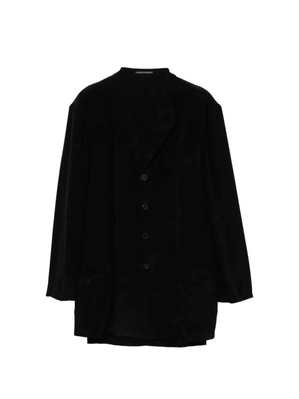 Yohji Yamamoto single-breasted blazer - Black