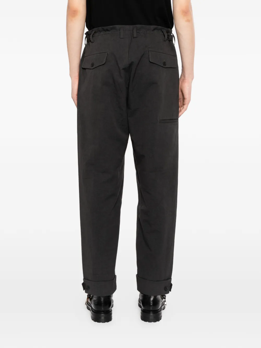 Yohji Yamamoto Broek met toelopende pijpen Grijs