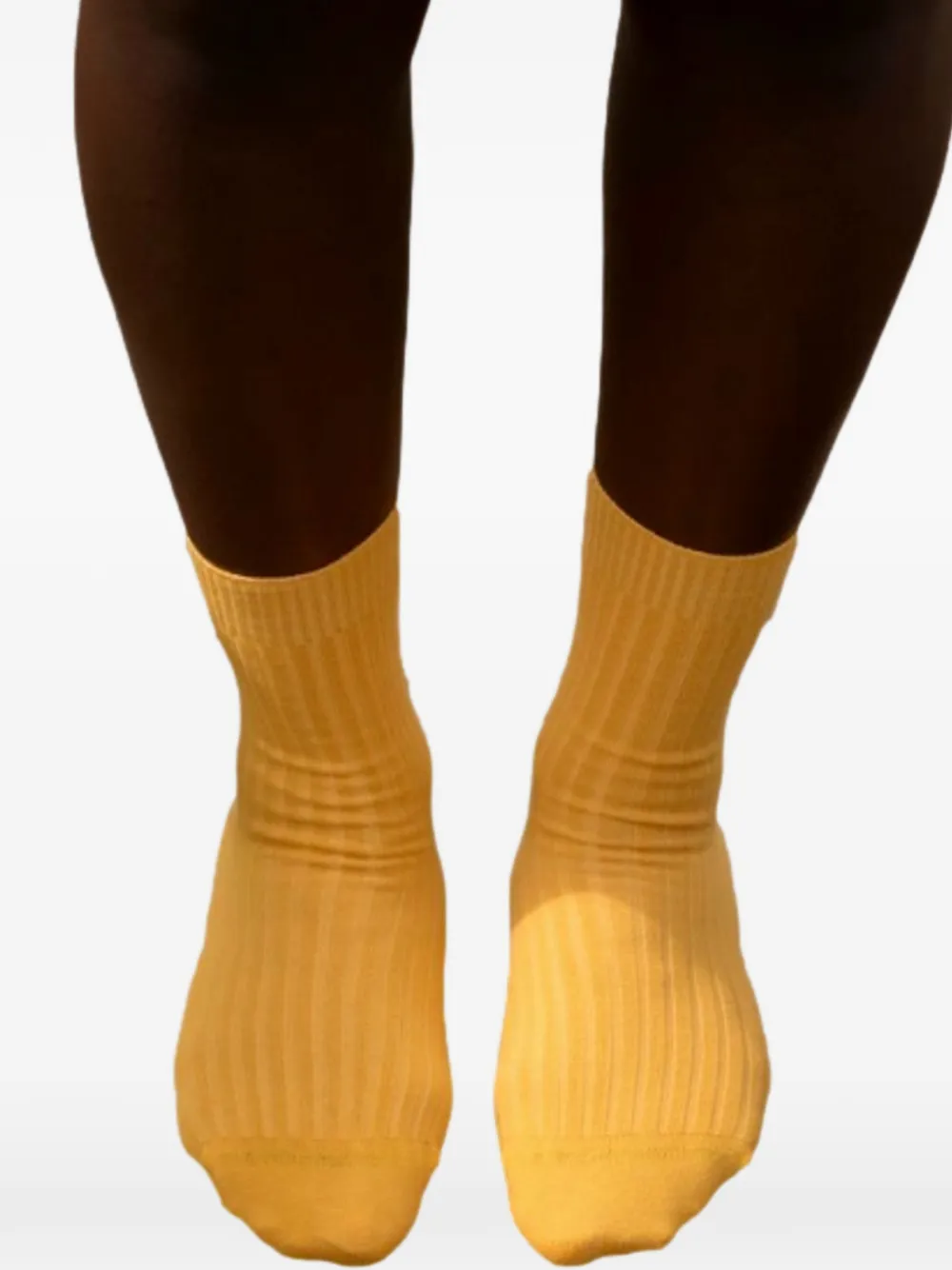  Baserange Ribbed Socks - Yellow 