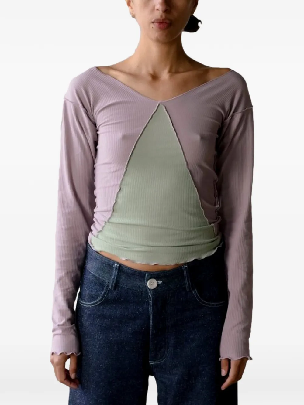 Baserange Phy long-sleeve T-shirt - Viola