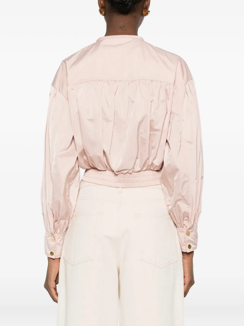 Elisabetta Franchi Bomberjack met rits Roze