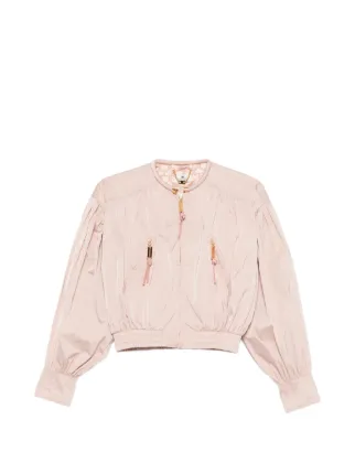 Elisabetta Franchi Zip Detail Jacket | Pink | FARFETCH BH