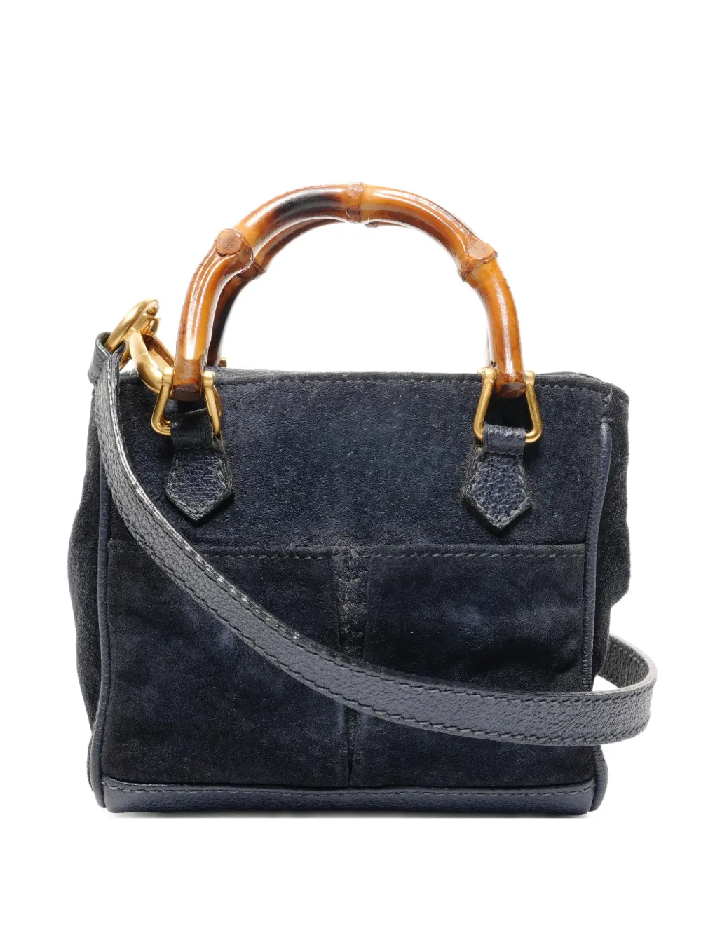 Gucci Pre-Owned 1990s Bamboo tote bag - Blu