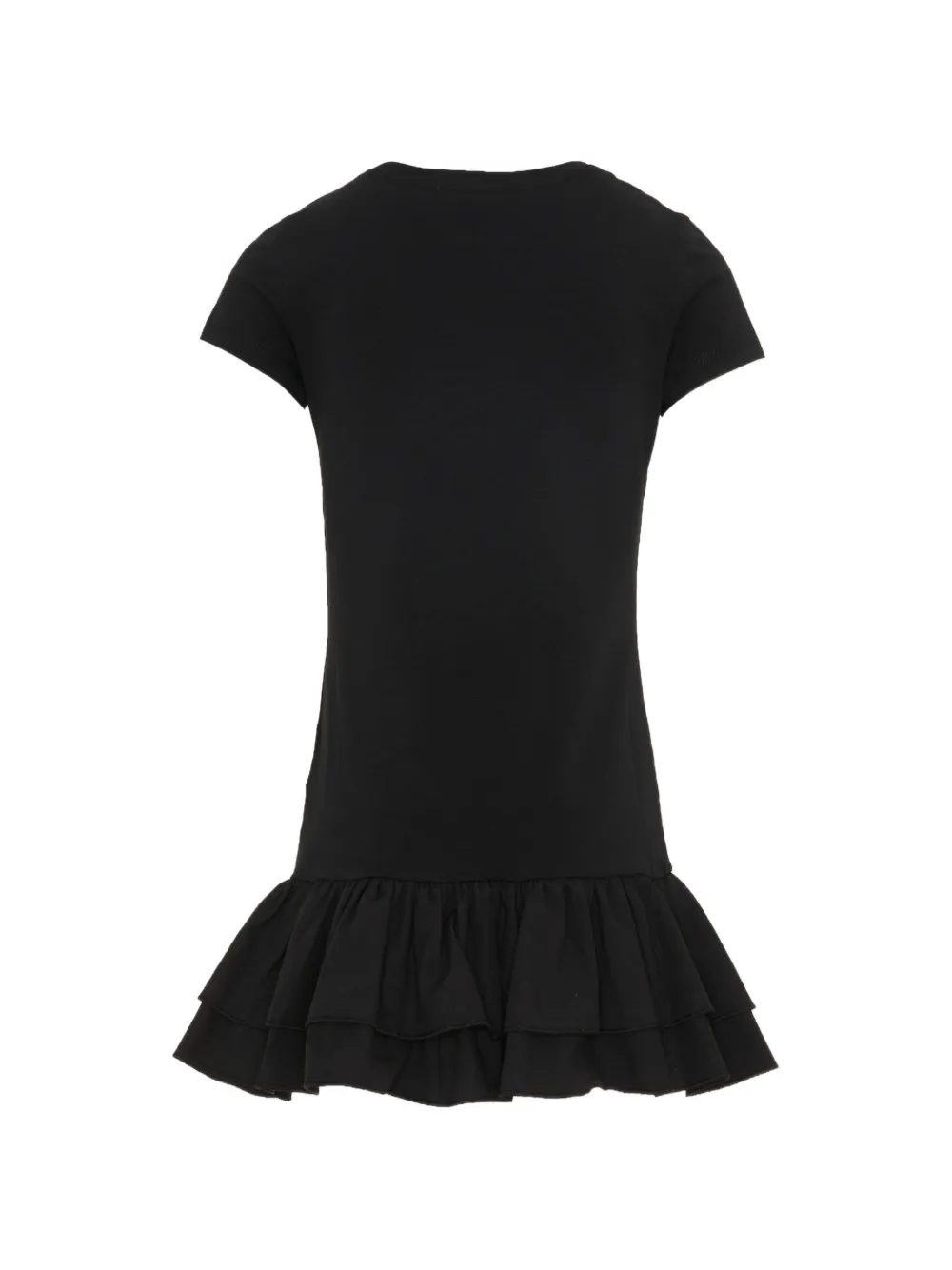 Ruffled Short-Sleeved Dress