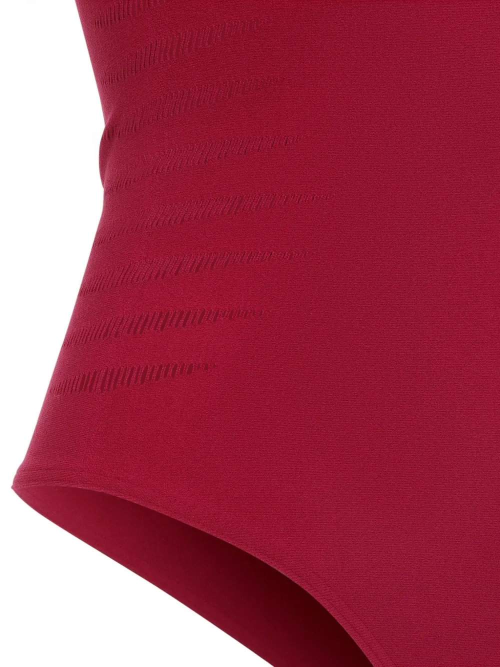 Wolford Mouwloze body met diepe ronde hals Rood