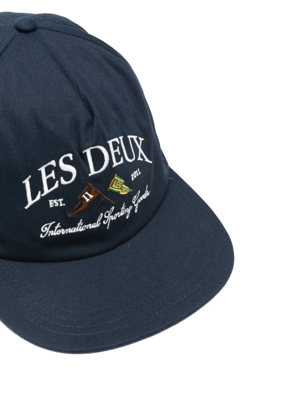  Les Deux Ivy Embroidered Cap - Blue 