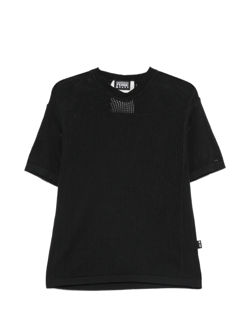 Gianfranco Ferré Pre-Owned T-shirt traforata anni '90 - Nero