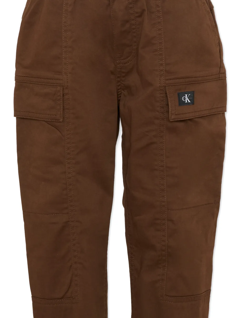  Calvin Klein Kids Cargo-pocket Trousers - Brown 
