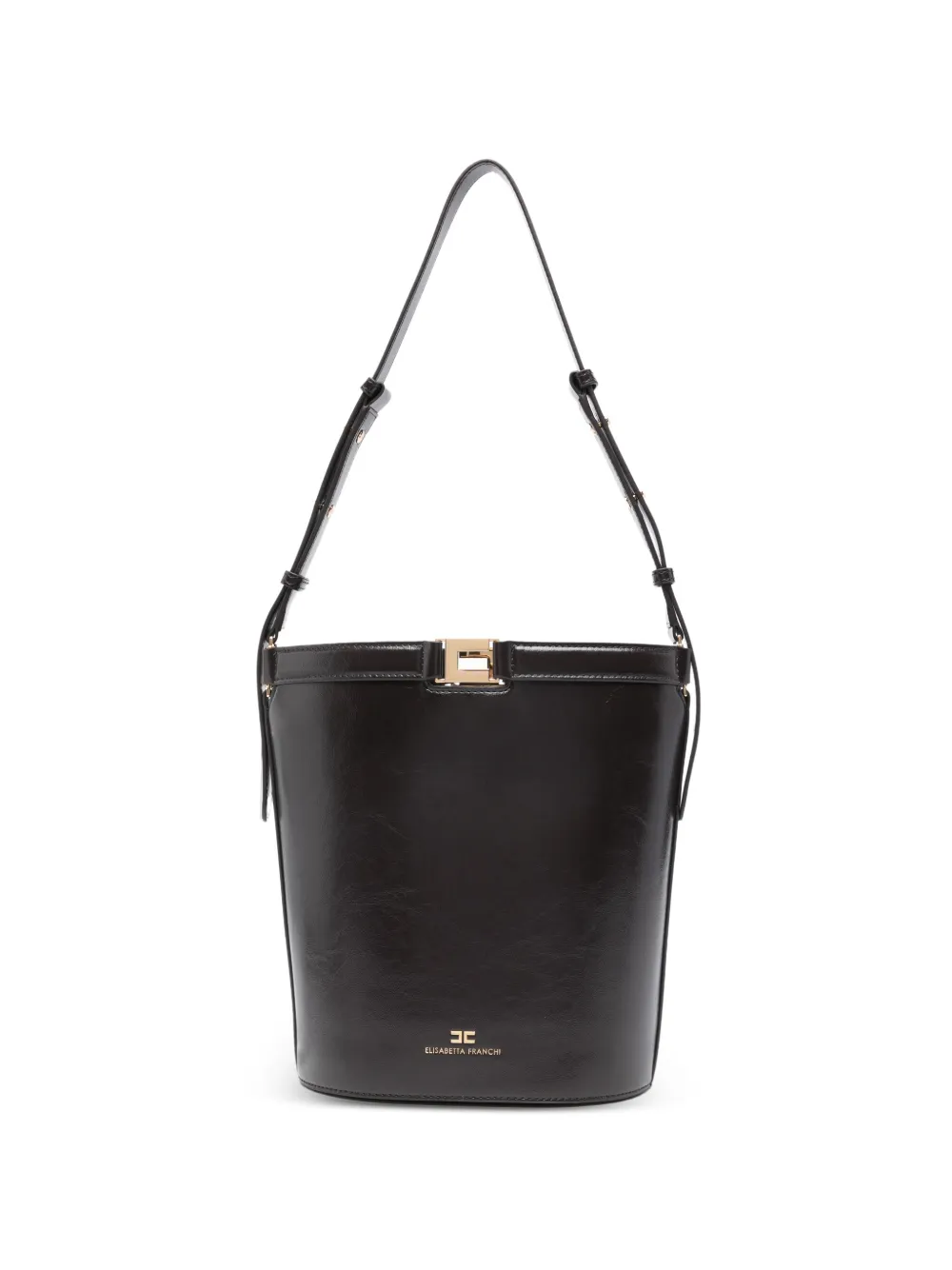 Elisabetta Franchi Borsa a secchiello Naplak - Marrone