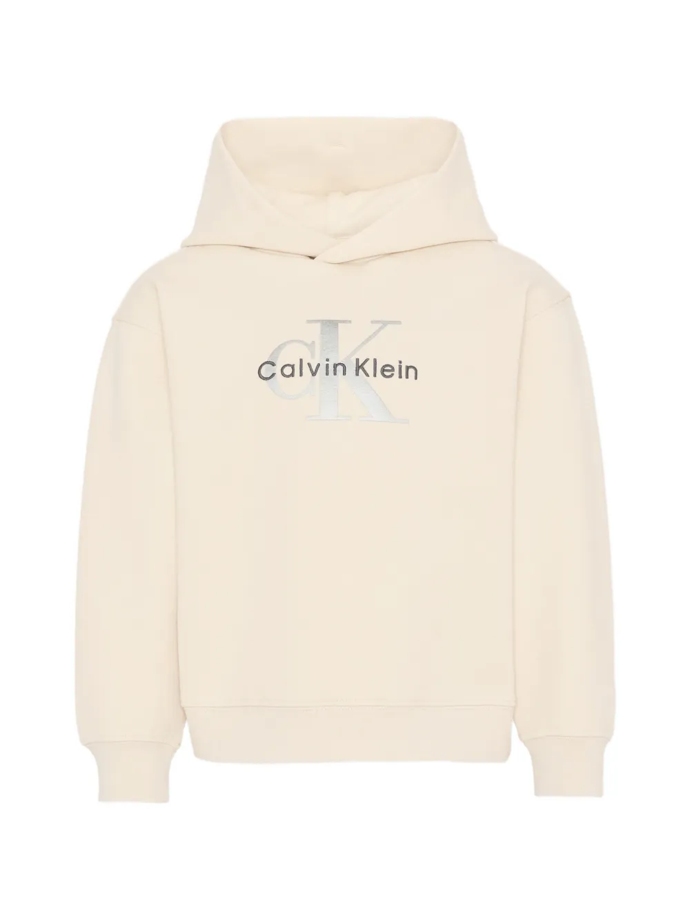 Calvin Klein Kids logo hooded sweatshirt - Toni neutri