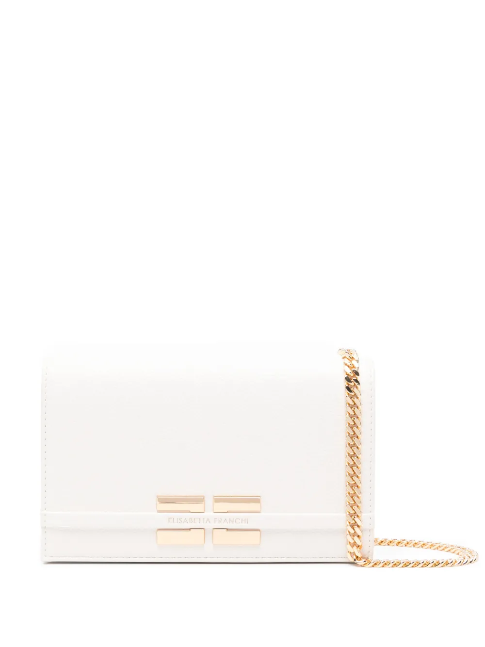 Elisabetta Franchi Borsa a tracolla in pelle - Toni neutri