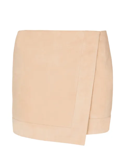 Balmain — suede mini skirt