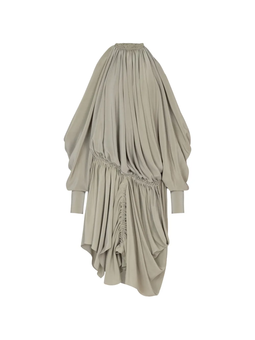 Balmain Abito corto drappeggiato - Verde