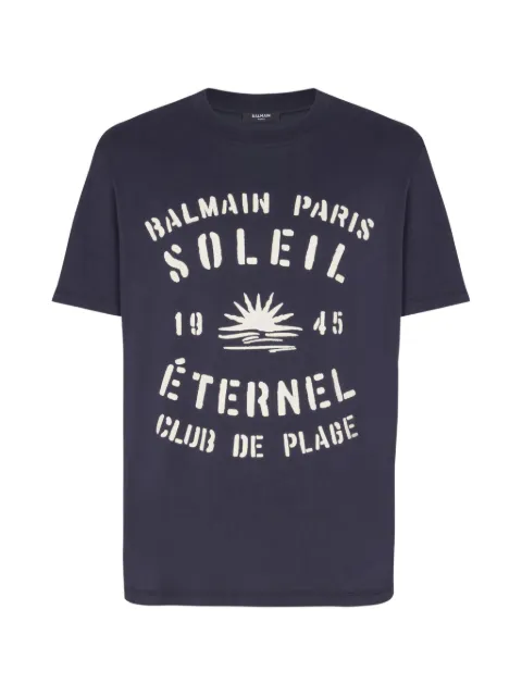 Balmain T-Shirt mit Rundhalsausschnitt