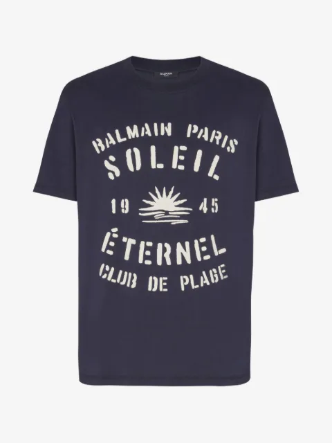 Balmain 크루넥 반소매 티셔츠