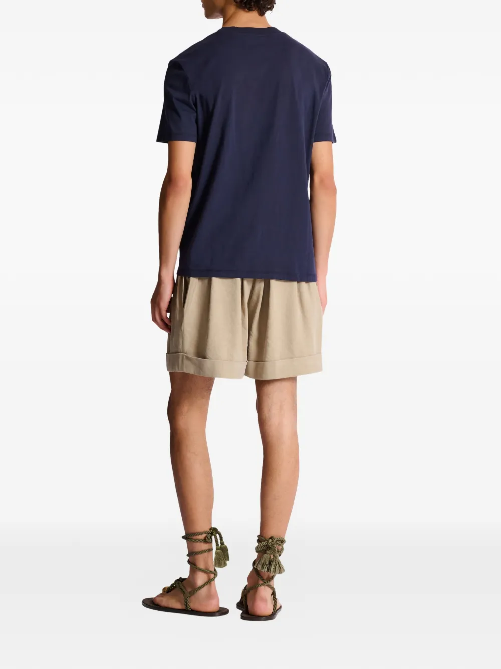 Balmain T-shirt met ronde hals Blauw