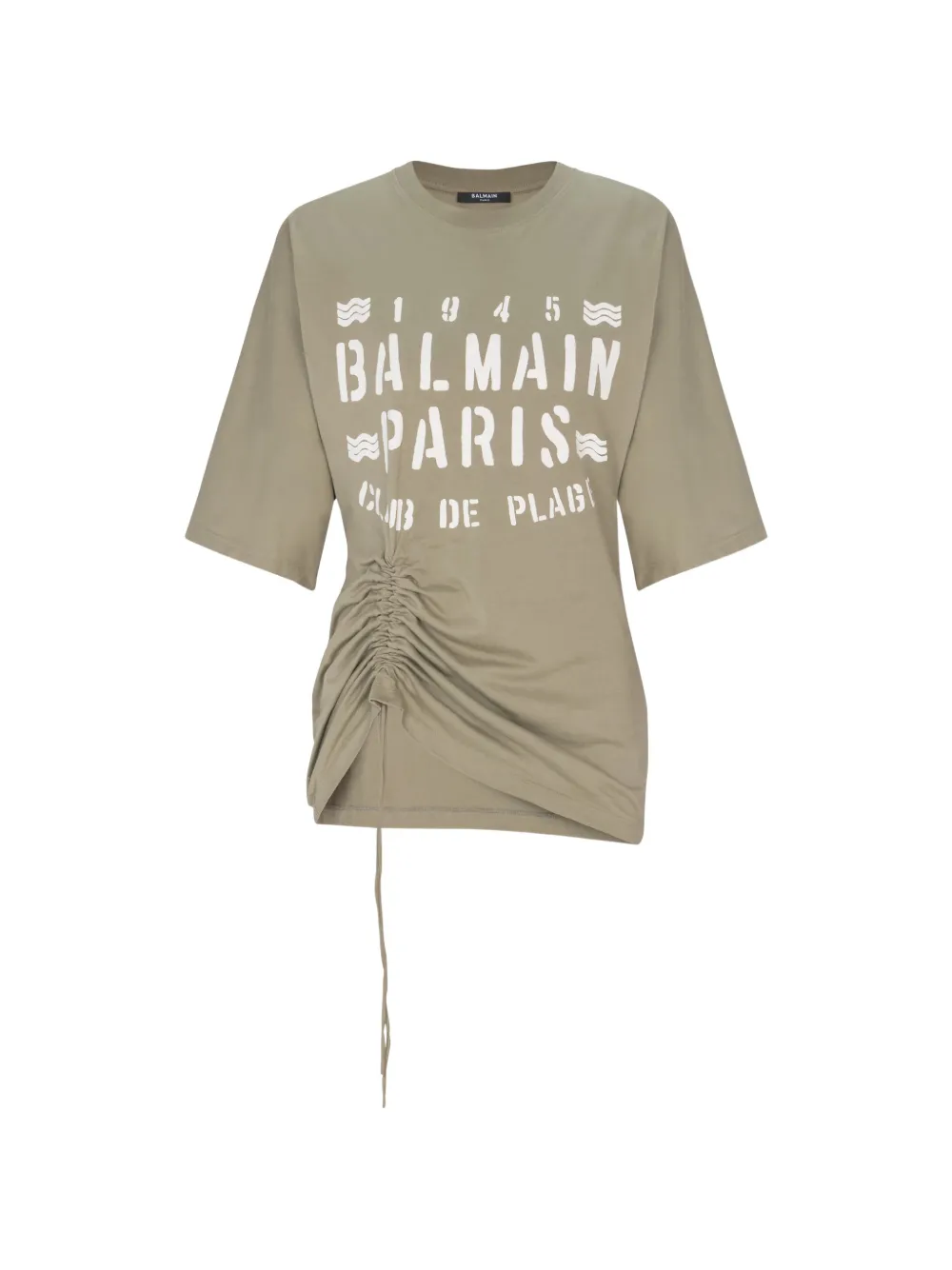 Balmain T-shirt con coulisse - Verde