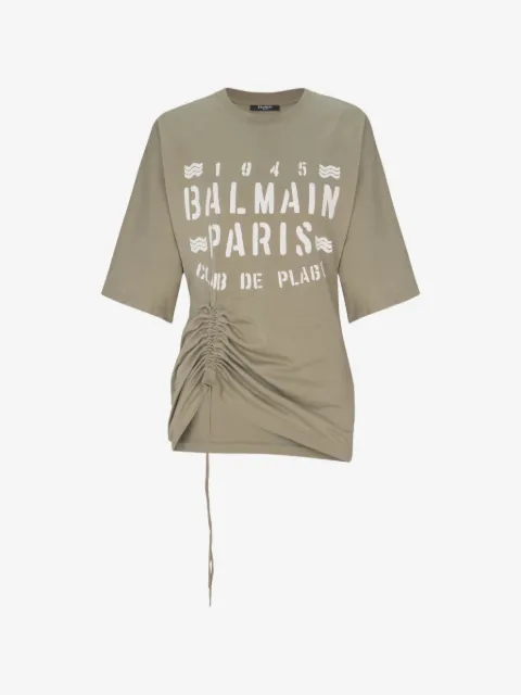 Balmain T-shirt with Balmain club print
