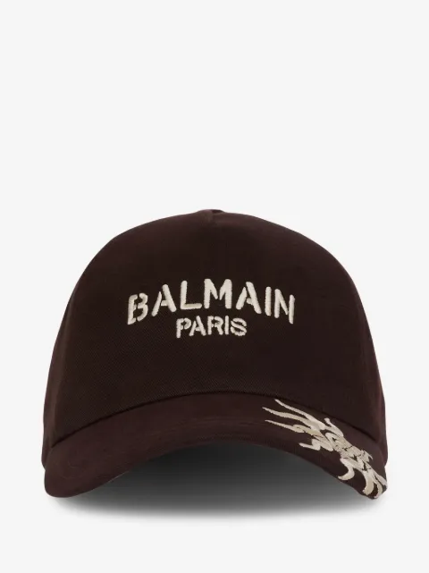 Balmain logo-embroidery baseball cap 