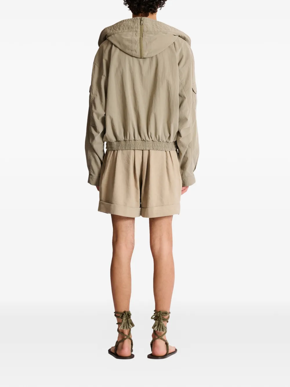 multi-pocket hooded jacket