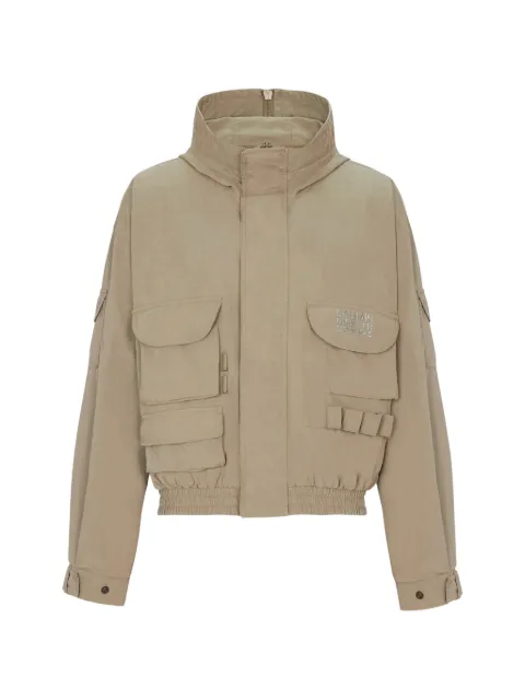 Balmain multi-pocket hooded jacket 
