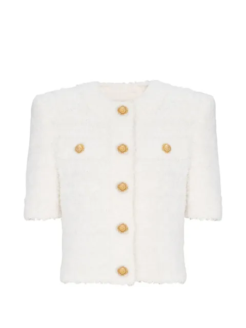 Balmain cárdigan manga corta