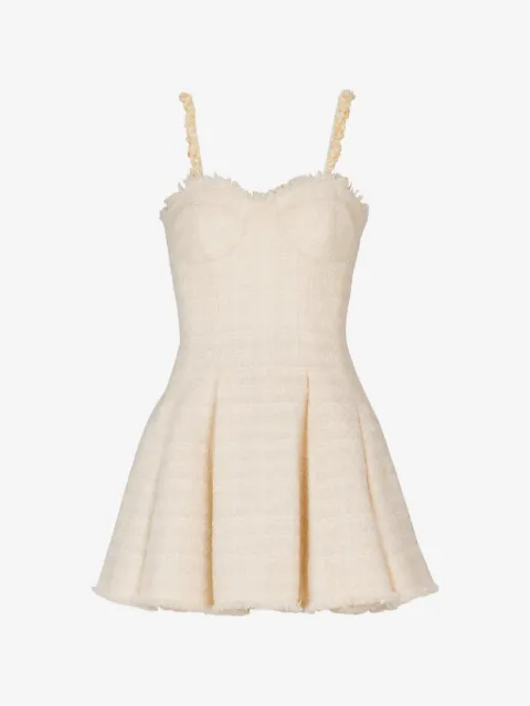 Balmain vestido corto con escote en forma de corazón