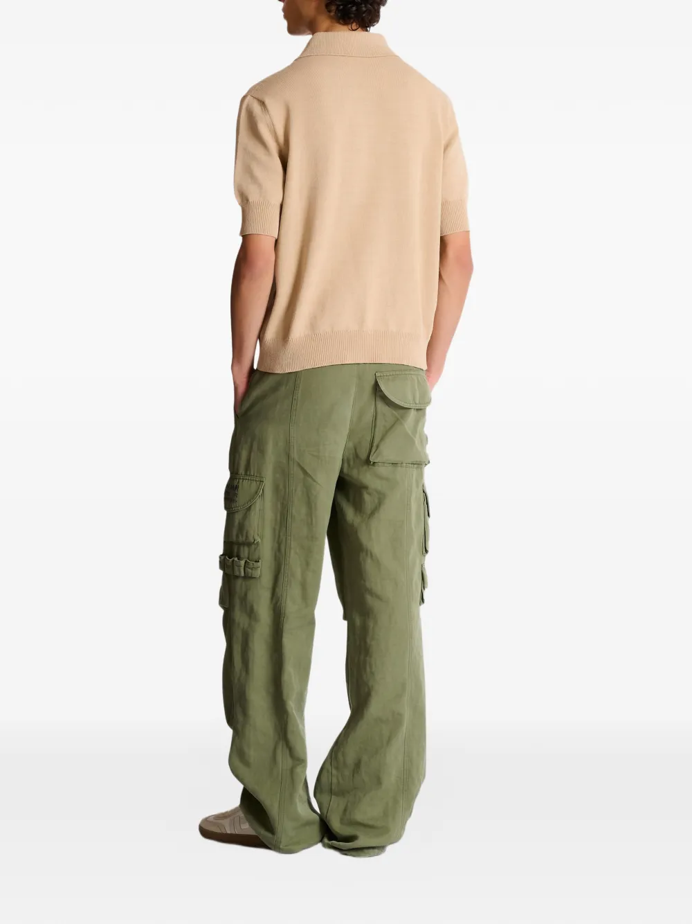 Balmain Gebreid poloshirt Beige